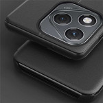 Кожен калъф тип портмоне с прозорче за Honor 400 Lite 5G - черен - 0 Кожен калъф тип портмоне с прозорче за Honor 400 Lite 5G - черен - 0