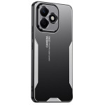 Алуминиев гръб за Honor 400 Lite 5G - черен със сребрист ръб