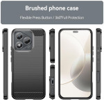 Силиконов гръб Rugged Armor за Honor 400 Lite 5G - черен - 2