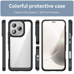 Силиконов гръб Rugged Armor за Honor 400 Lite 5G - черна рамка - 2