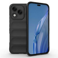 Подсилен силиконов гръб на ленти за Honor 400 Lite 5G - черен