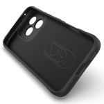 Подсилен силиконов гръб на ленти за Honor 400 Lite 5G - черен - 0