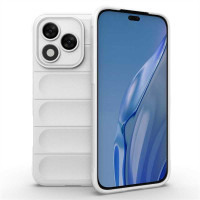 Подсилен силиконов гръб на ленти за Honor 400 Lite 5G - бял