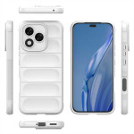 Подсилен силиконов гръб на ленти за Honor 400 Lite 5G - бял - 0