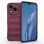 Подсилен силиконов гръб на ленти за Honor 400 Lite 5G - винено червен