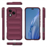 Подсилен силиконов гръб на ленти за Honor 400 Lite 5G - винено червен - 2