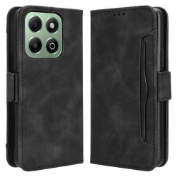 Калъф тип портмоне с магнитна закопчалка за Honor X6b - черен