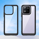 Силиконов гръб Rugged Armor за Honor X6b - черна рамка - 1
