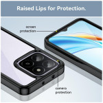 Силиконов гръб Rugged Armor за Honor X6b - черна рамка - 3