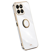 Силиконов гръб със стойка тип пръстен марка XINLI за Honor X6b - бял