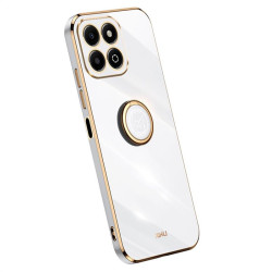 Силиконов гръб със стойка тип пръстен марка XINLI за Honor X6b - бял
