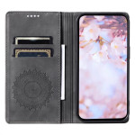 Кожен калъф тип портмоне с мандала за Honor Magic7 Lite 5G - черен - 2 Кожен калъф тип портмоне с мандала за Honor Magic7 Lite 5G - черен - 2