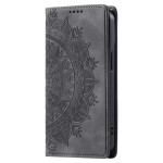 Кожен калъф тип портмоне с мандала за Honor Magic7 Lite 5G - черен Кожен калъф тип портмоне с мандала за Honor Magic7 Lite 5G - черен