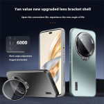 Пластмасов гръб със стойка тип пръстен за Honor Magic7 Lite 5G - черен - 2