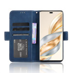 Кожен калъф тип портмоне с магнитна закопчалка за Honor Magic7 Lite 5G - тъмно син - 0 Кожен калъф тип портмоне с магнитна закопчалка за Honor Magic7 Lite 5G - тъмно син - 0