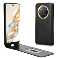 Кожен калъф flip за Honor Magic7 Lite 5G - черен