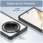 Силиконов гръб Rugged Armor за Honor Magic7 Lite 5G - черна рамка - 0