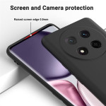 Силиконов гръб с верижка за Honor Magic7 Lite 5G - черен - 0