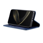 Кожен калъф страничен flip марка AZNS за Honor Magic7 Pro &ndash; тъмно син - 0