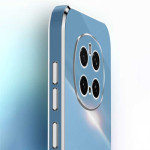 Силиконов гръб със стойка тип пръстен марка XINLI за Honor Magic7 Pro - син - 0