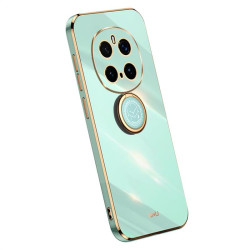 Силиконов гръб със стойка тип пръстен марка XINLI за Honor Magic7 Pro - зелен