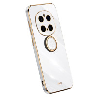 Силиконов гръб със стойка тип пръстен марка XINLI за Honor Magic7 Pro - бял
