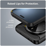 Силиконов гръб Rugged Armor за Honor Magic7 Pro - черен - 0