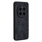 Силиконов гръб с покритие от кожа марка AZNS за Honor Magic7 Pro - черен