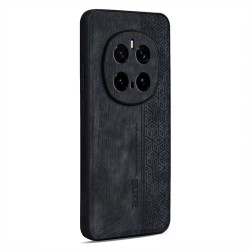 Силиконов гръб с покритие от кожа марка AZNS за Honor Magic7 Pro - черен