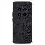 Силиконов гръб с покритие от кожа марка AZNS за Honor Magic7 Pro - черен - 1