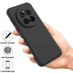 Силиконов гръб с верижка за Honor Magic7 Pro - черен - 1