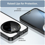 Силиконов гръб Rugged Armor за Honor Magic7 Pro - черна рамка - 0