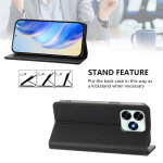 Кожен калъф тип портмоне марка RINACASIS за Honor X5c Plus – черен - 1 Кожен калъф тип портмоне марка RINACASIS за Honor X5c Plus – черен - 1