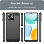 Силиконов гръб Rugged Armor за Honor X5c Plus - черен - 2