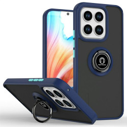 Силиконов гръб с кръгла стойка за Honor X8c - син