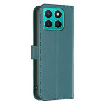 Кожен калъф тип портмоне марка BINFEN COLOR за Honor X8c - тюркоазен - 2 Кожен калъф тип портмоне марка BINFEN COLOR за Honor X8c - тюркоазен - 2