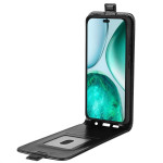 Кожен калъф flip за Honor X8c - черен - 0 Кожен калъф flip за Honor X8c - черен - 0