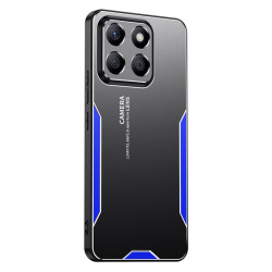 Алуминиев гръб за Honor X8c - черен със синя рамка
