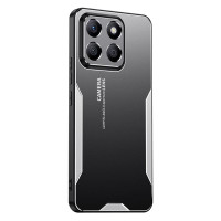 Алуминиев гръб за Honor X8c - черен със сребрист ръб