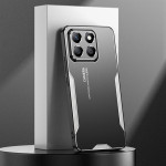 Алуминиев гръб за Honor X8c - черен със сребрист ръб - 2