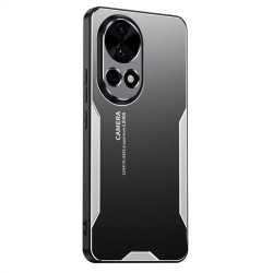 Алуминиев гръб за Huawei Nova 13 - черен със сребрист ръб