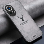Силиконов гръб с покритие от кожа марка DEER за Huawei Nova 13 - сив - 0