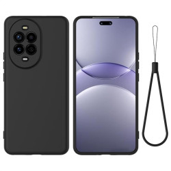 Силиконов гръб с верижка за Huawei Nova 13 Pro - черен