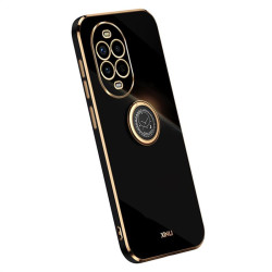 Силиконов гръб със стойка тип пръстен марка XINLI за Huawei Nova 13 Pro - черен