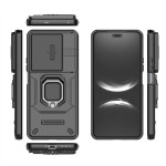 Хибриден гръб със стойка и слайдър за камера за Huawei Nova 14 Pro - черен - 1