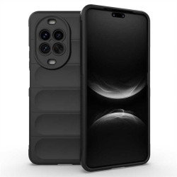 Подсилен силиконов гръб на ленти за Huawei Nova 14 Pro - черен