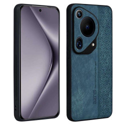 Силиконов гръб с покритие от кожа марка AZNS за Huawei Pura 70 Ultra - зелен