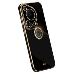 Силиконов гръб със стойка тип пръстен марка XINLI за Huawei Pura 70 Ultra - черен