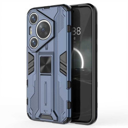 Хибриден гръб със стойка за Huawei Pura 70 - тъмно син