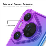 Силиконов гръб марка ENKAY за Huawei Pura 80 Pro/Pro+ - синьо - лилав - 0